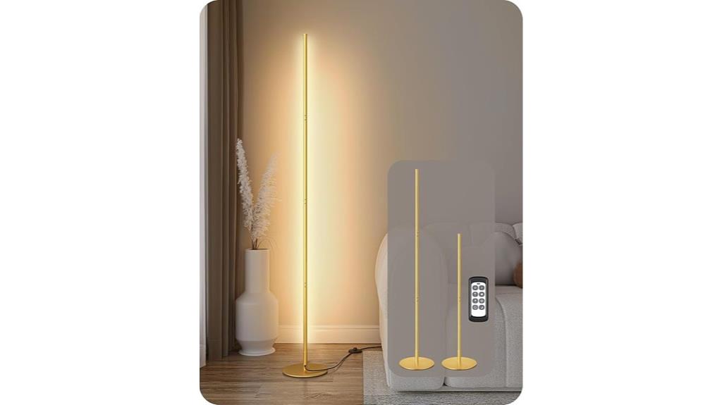remote controlled corner floor lamp