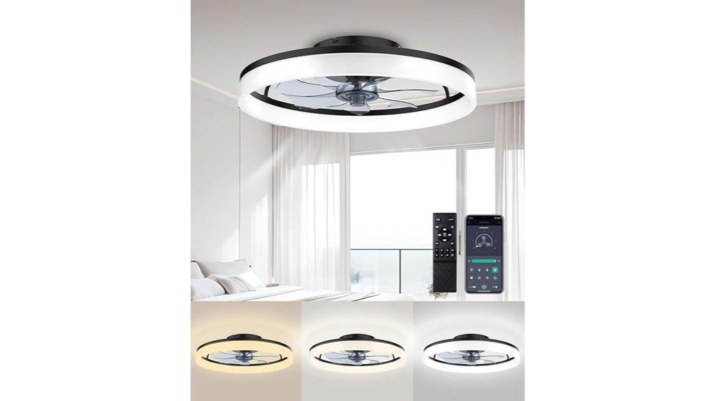 remote controlled lighted ceiling fan