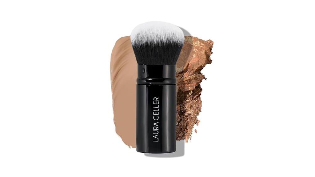 retractable airbrush kabuki brush