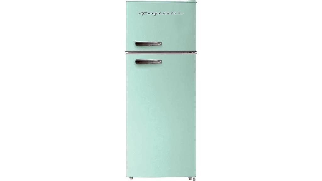retro apartment size refrigerator