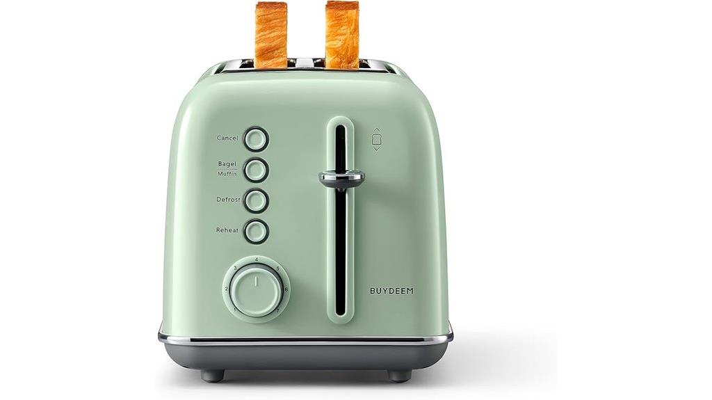 retro stainless steel toaster