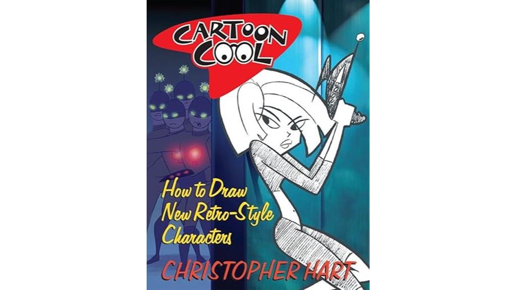 retro style character drawing guide
