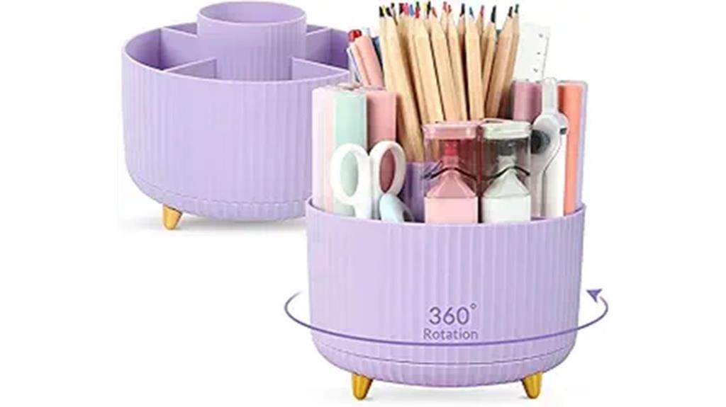 rotating desk pen holder