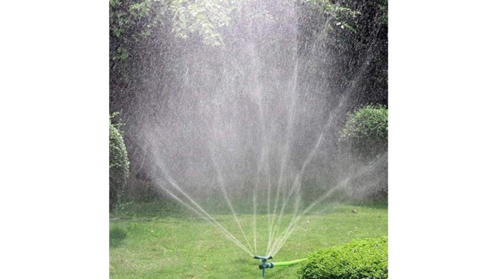 rotating garden watering system