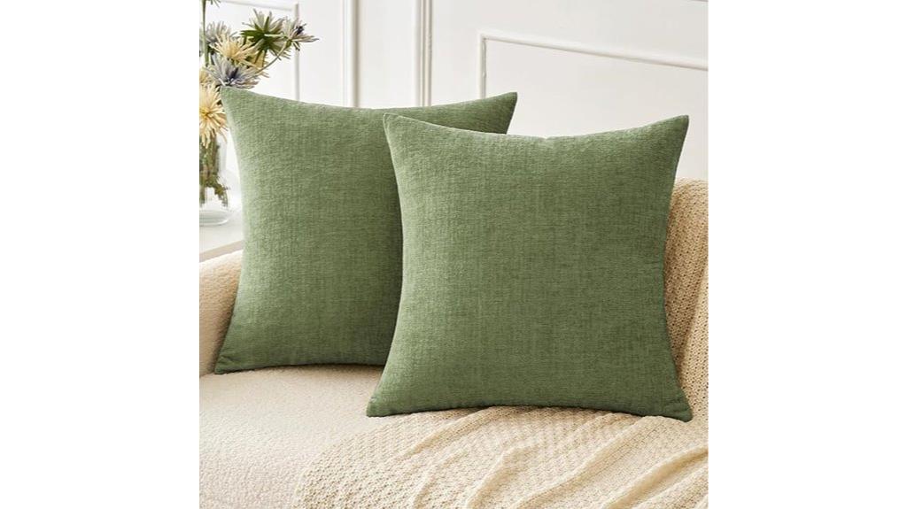 sage green pillow covers