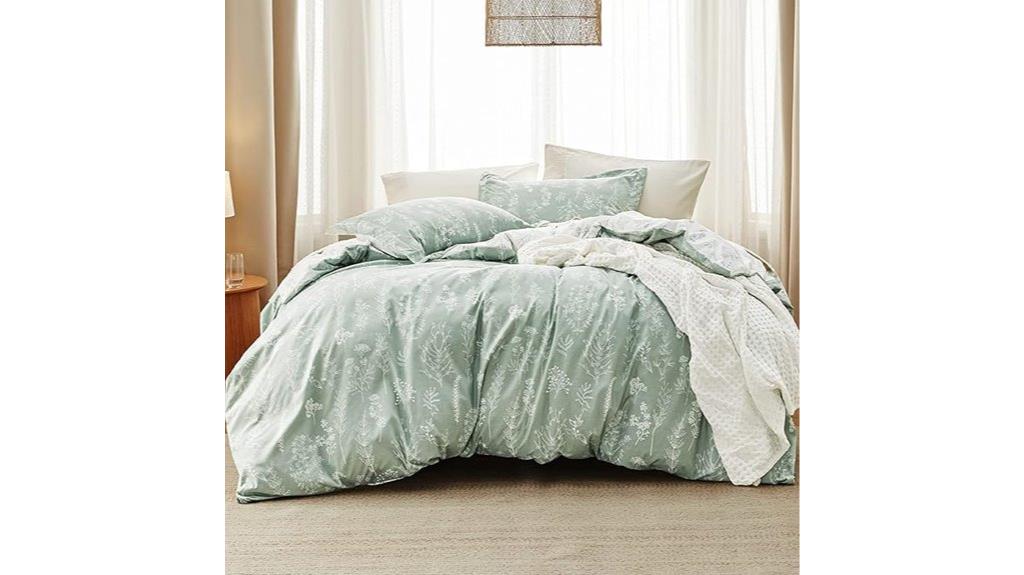 sage green queen comforter