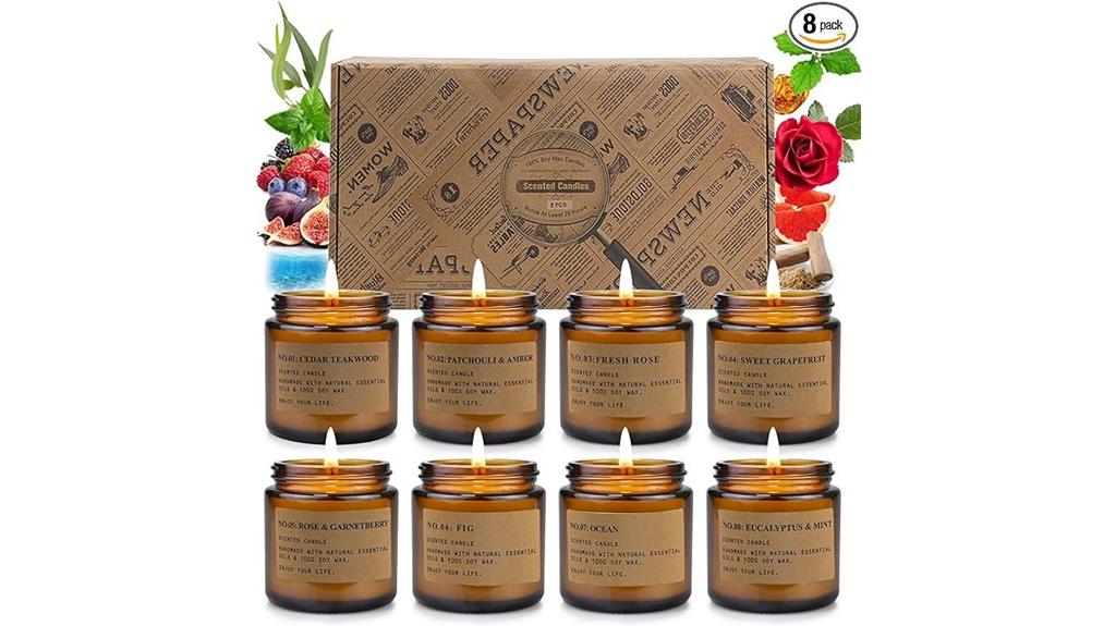 scented candles home set
