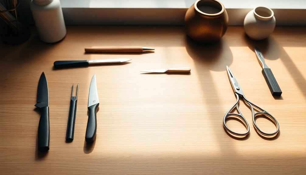 selecting essential crafting tools