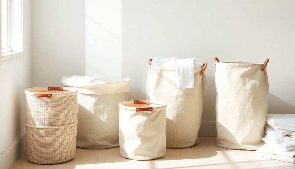selecting minimalist laundry baskets