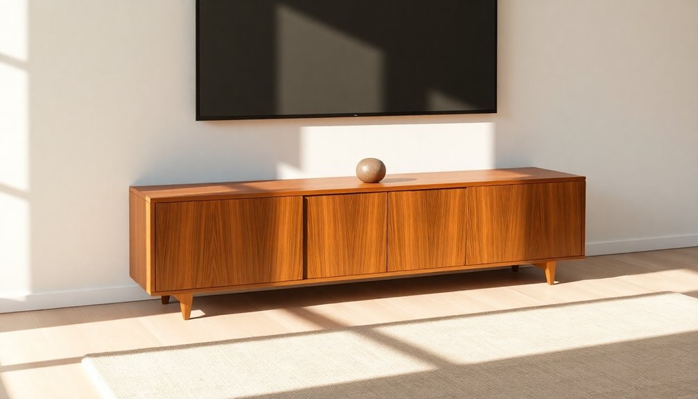 selecting minimalist media consoles