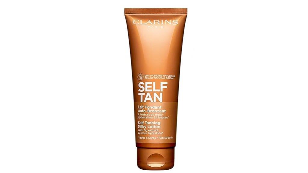 self tanning milky lotion