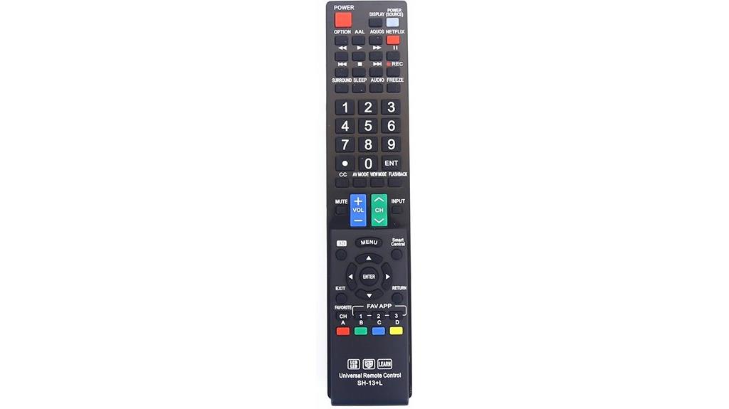 sharp tv universal remote