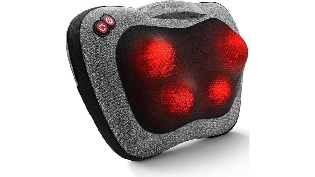 shiatsu back massager with heat