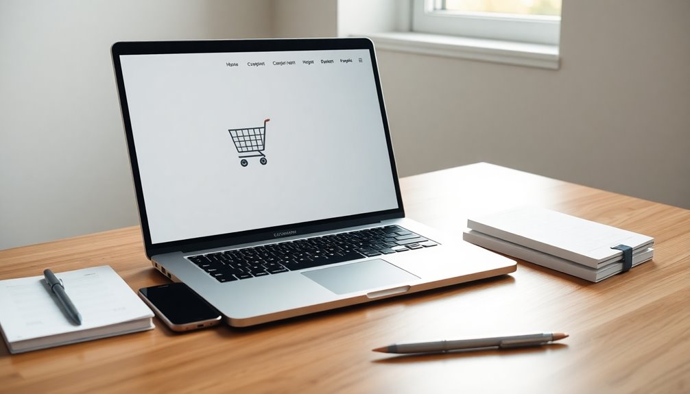 shopping cart and checkout