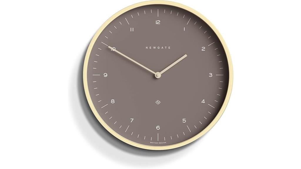 silent round wall clock