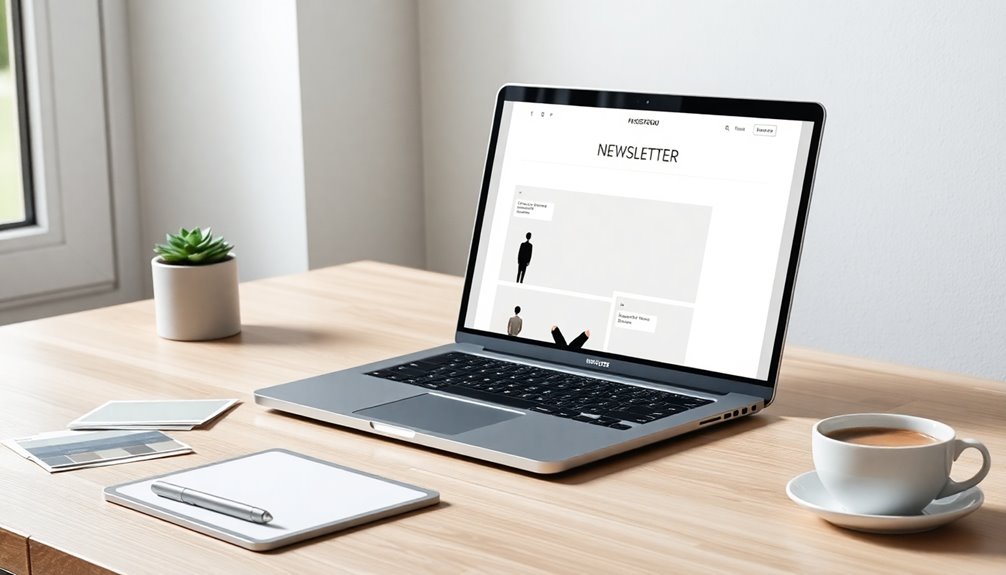 simplicity in newsletter aesthetics