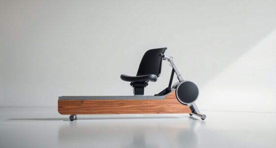sleek effective minimalist rowing machines