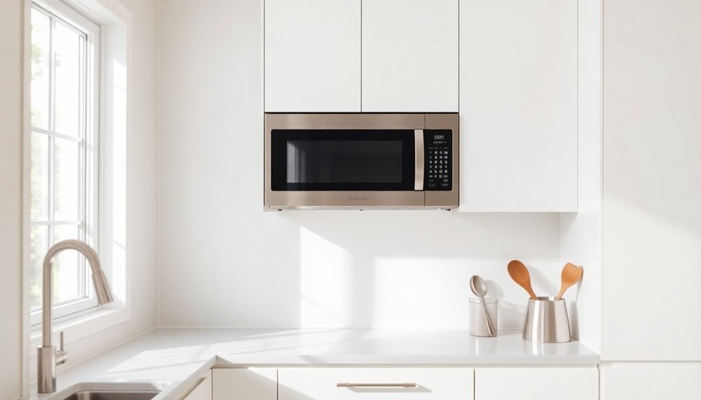 sleek functional minimalist microwaves