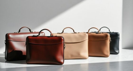 sleek minimalist briefcases selection
