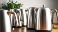 sleek minimalist electric kettles