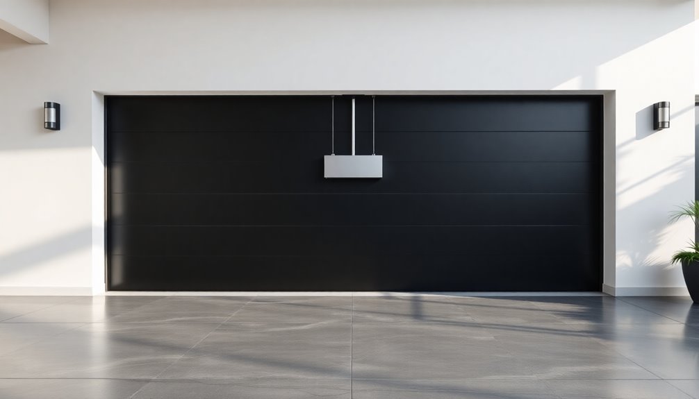sleek minimalist garage door openers