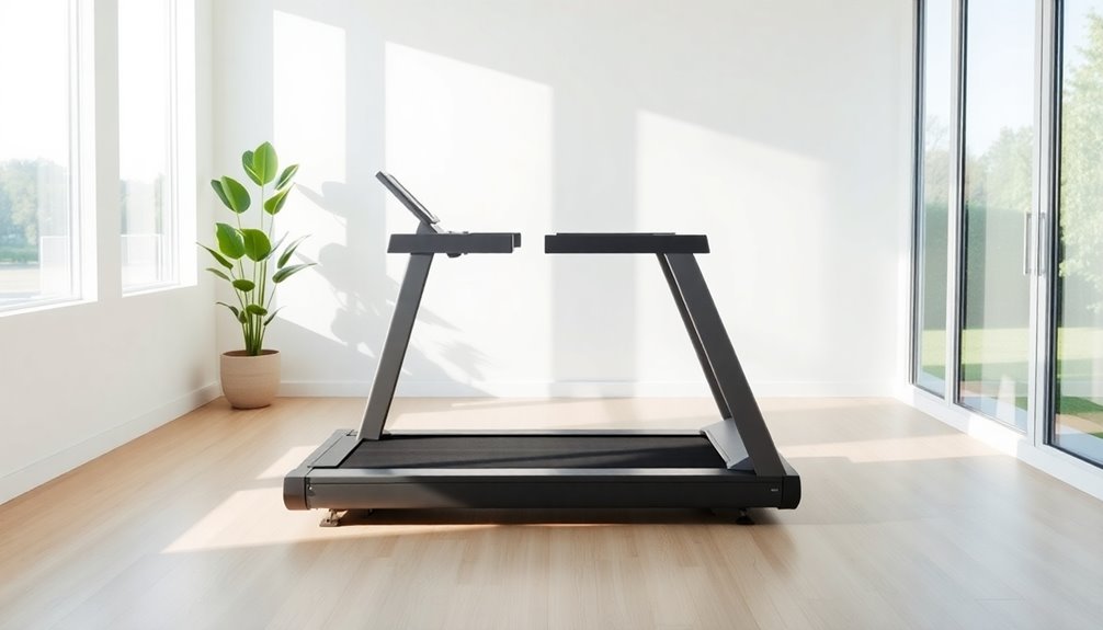 sleek minimalist home treadmills