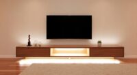 sleek minimalist led tv stands