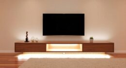 sleek minimalist led tv stands