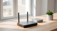 sleek minimalist networking equipment