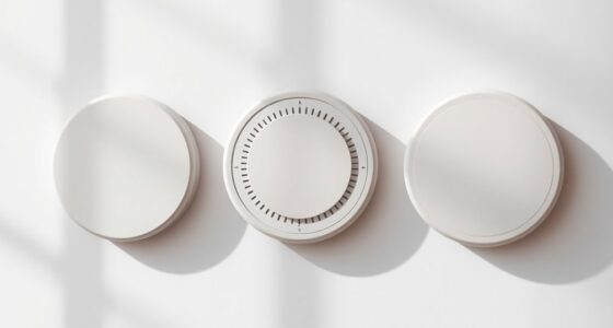 sleek minimalist smoke detectors