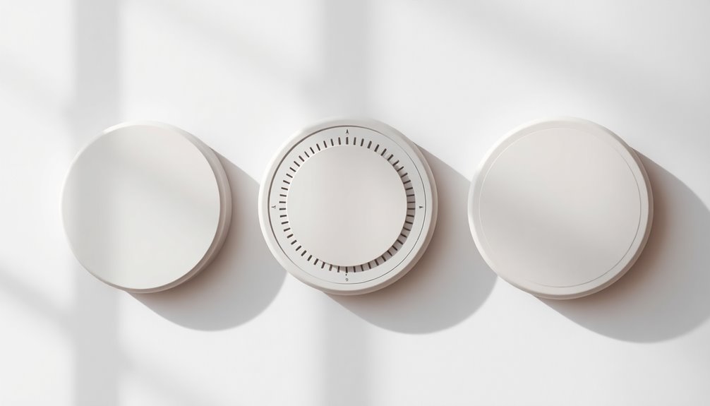sleek minimalist smoke detectors