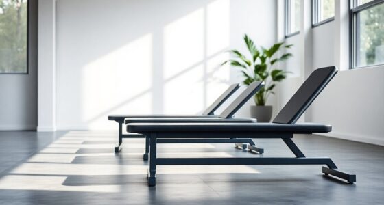 sleek minimalist weight benches