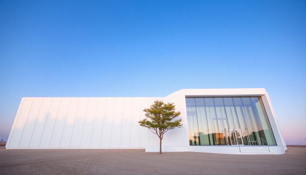 sleek simplicity in architecture