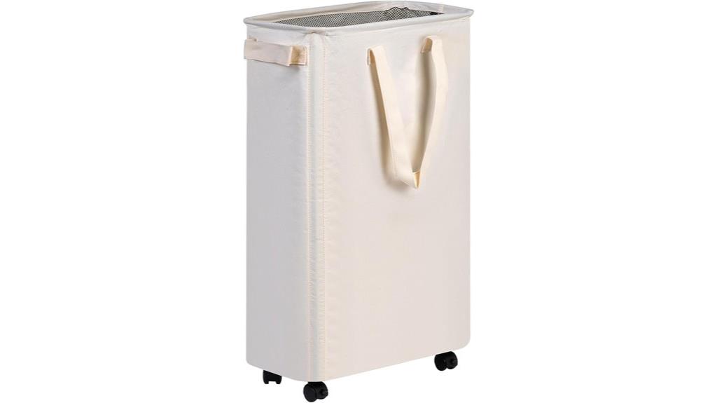 slim laundry basket storage