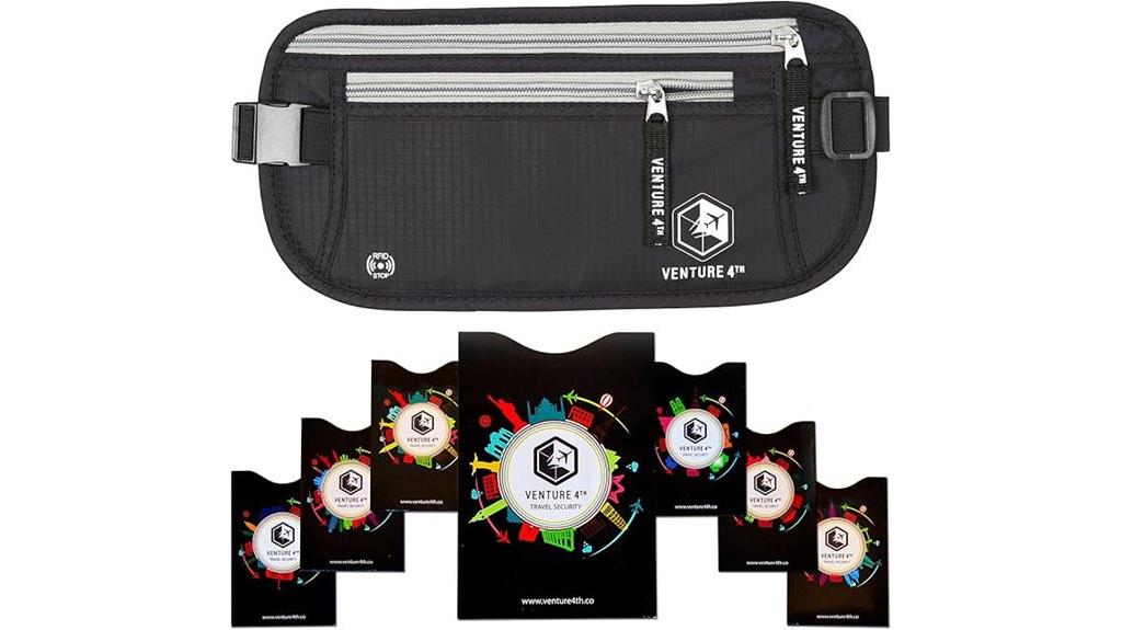slim rfid money belt