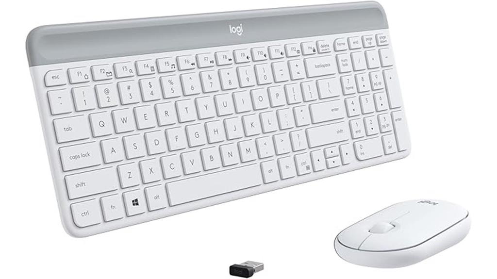 slim wireless keyboard mouse combo