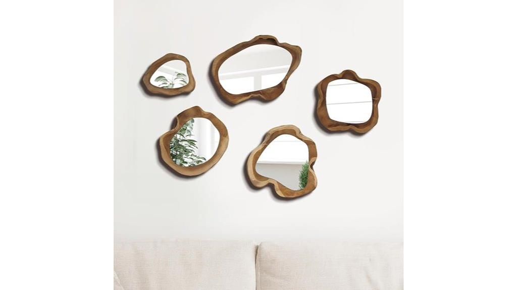 small decorative wall mirrors