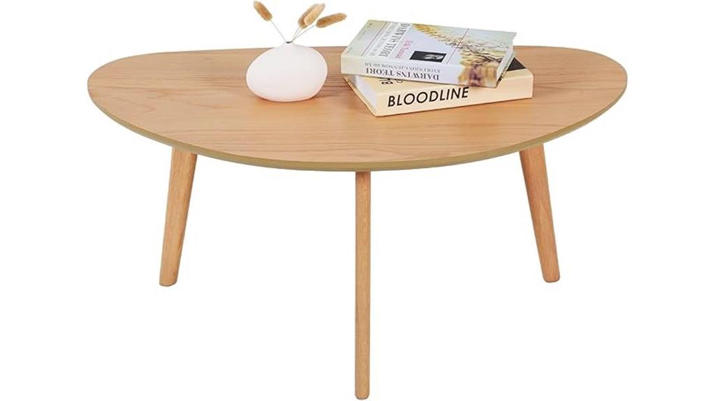 small oval coffee table