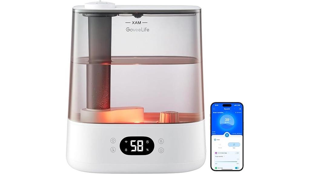 smart bedroom humidifier device