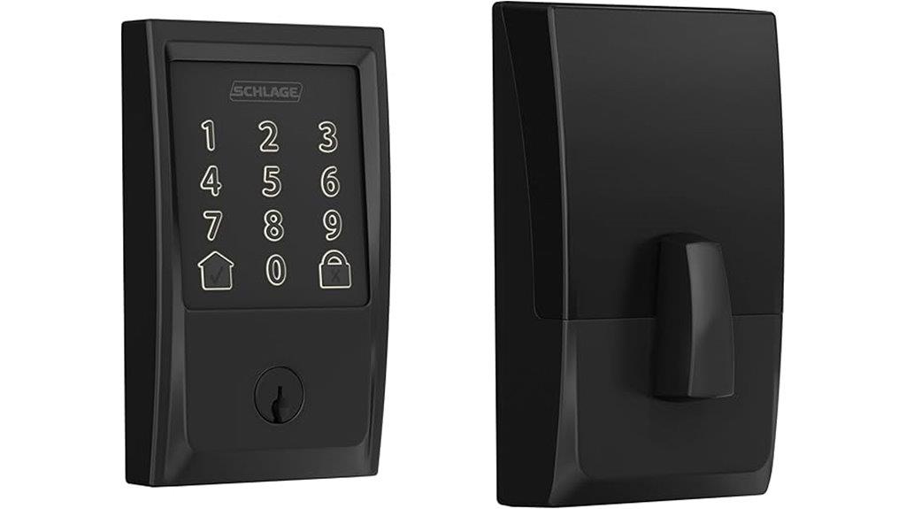 smart wi fi deadbolt matte black