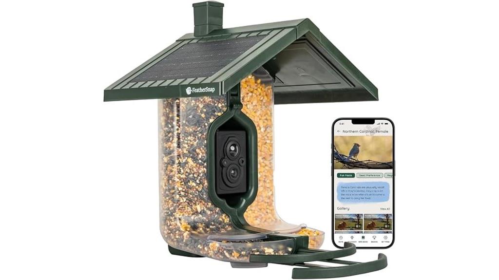 solar powered smart bird feeder