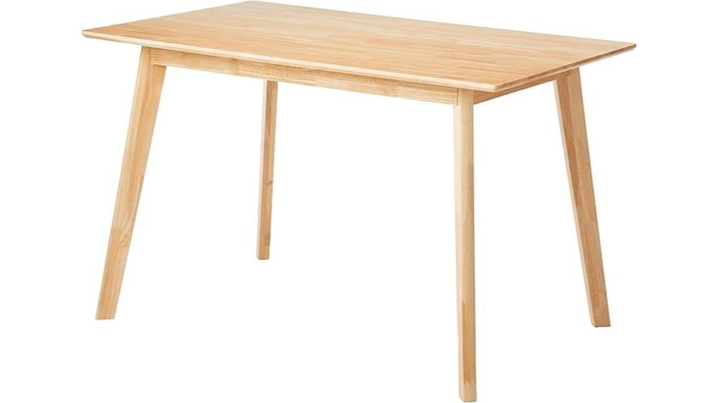 solid wood dining table