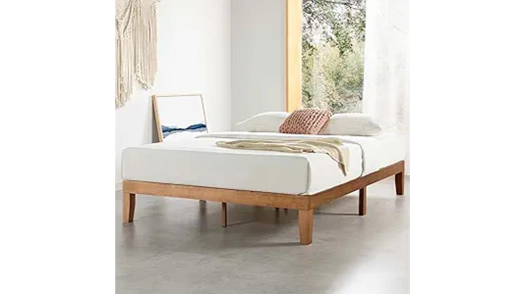 solid wood platform bed