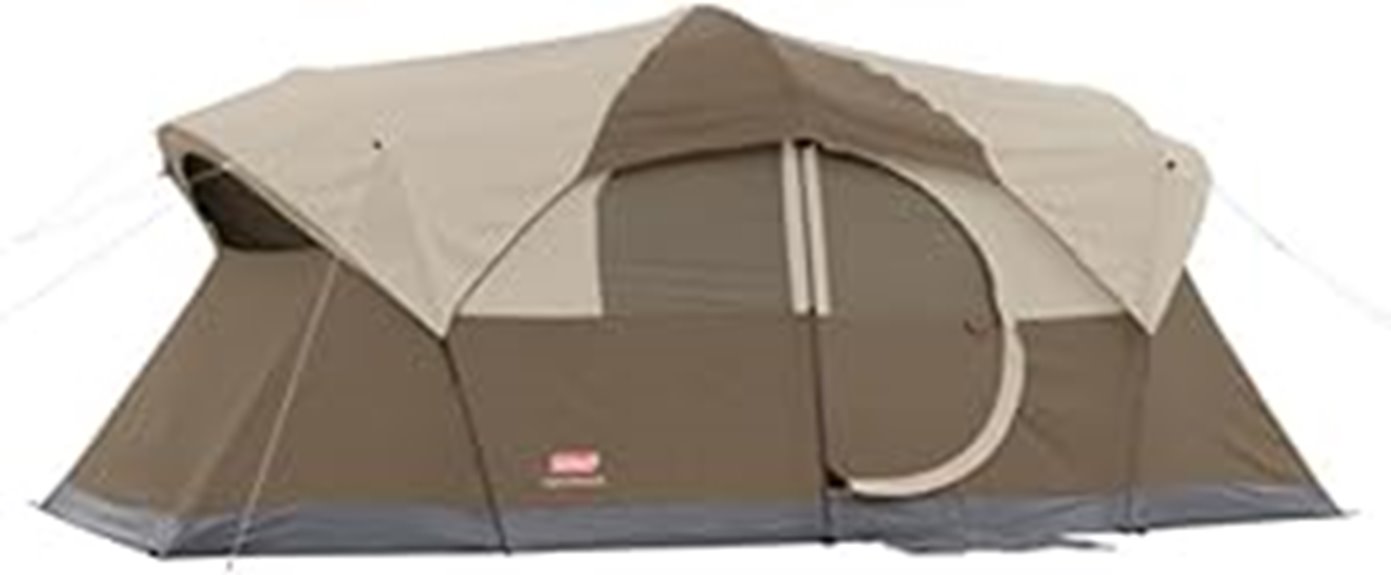 spacious camping tent option