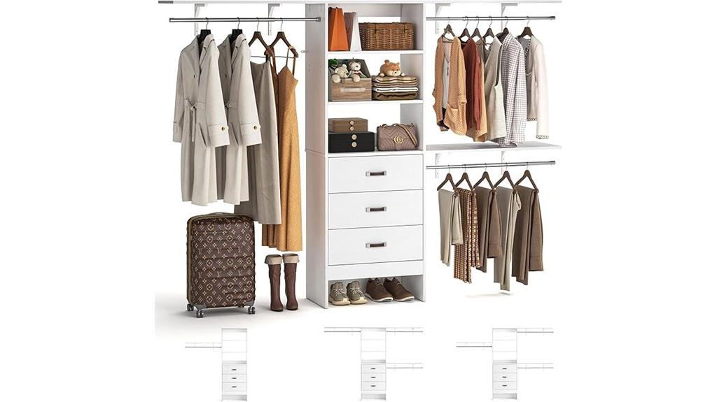 spacious closet storage solution