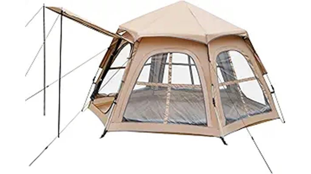 spacious family camping tent