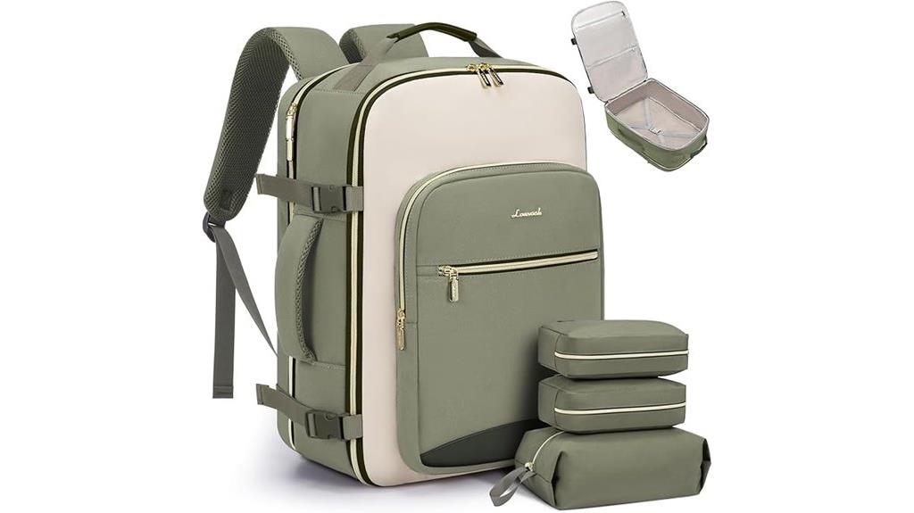 spacious travel backpack included