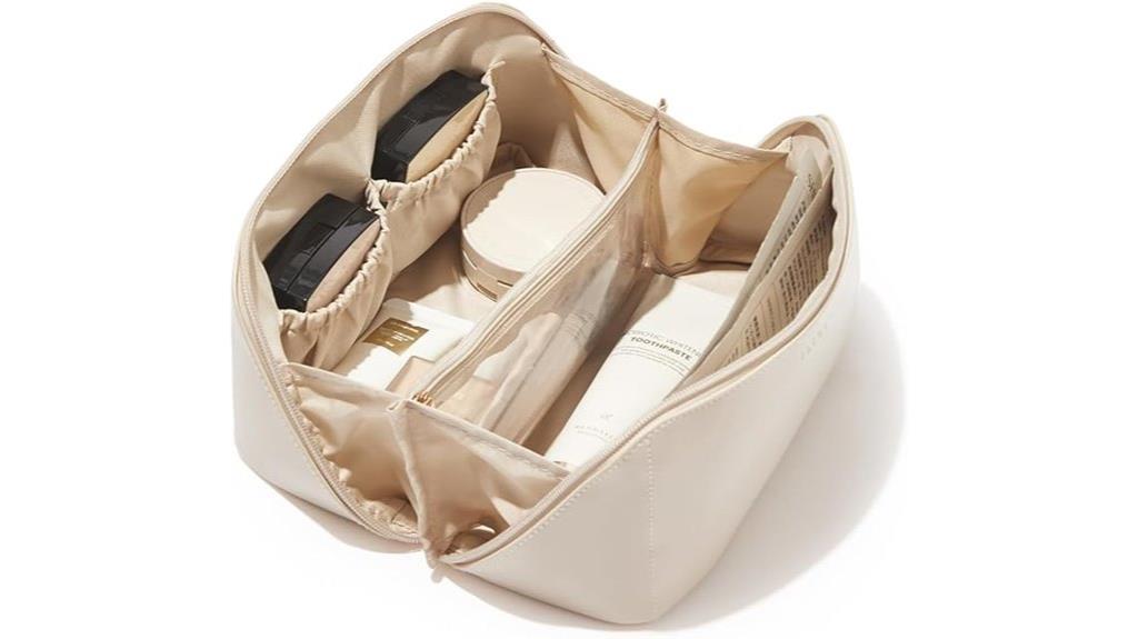 spacious travel makeup organizer