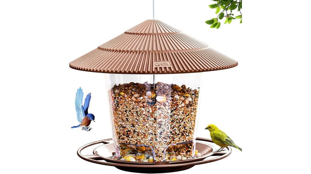 squirrel proof hanging bird feeder