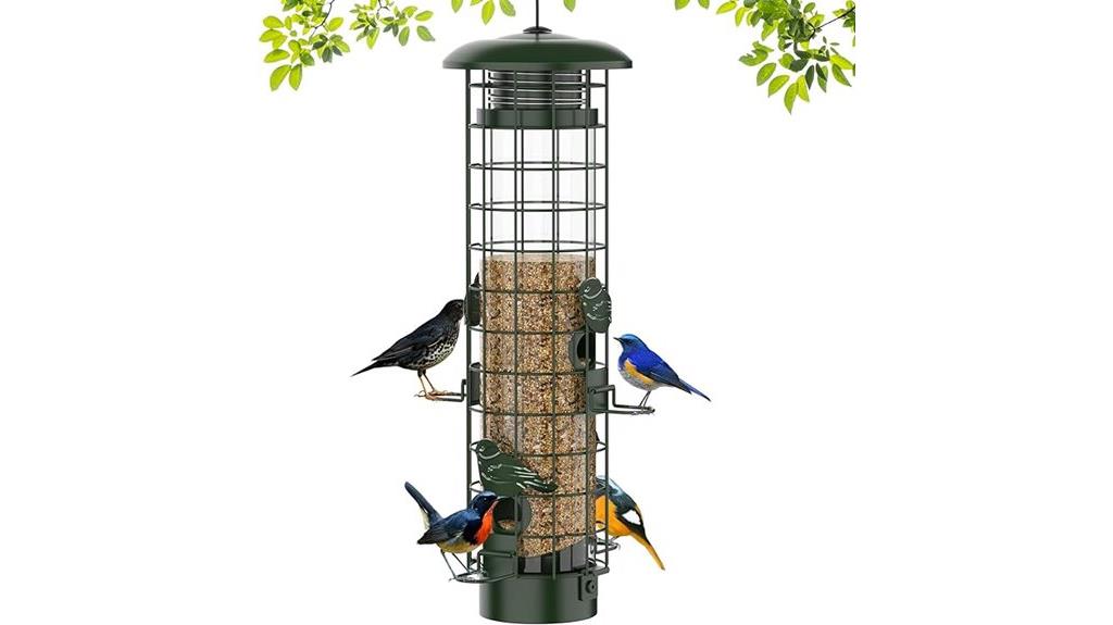 squirrel resistant bird feeder design